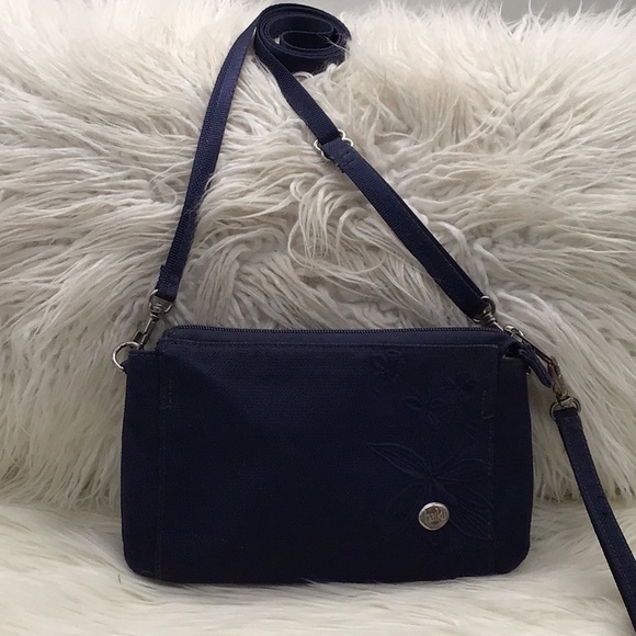 Haiku Bags Haiku Navy Blue Canvas Rfid Crossbodywristlet Poshmark
